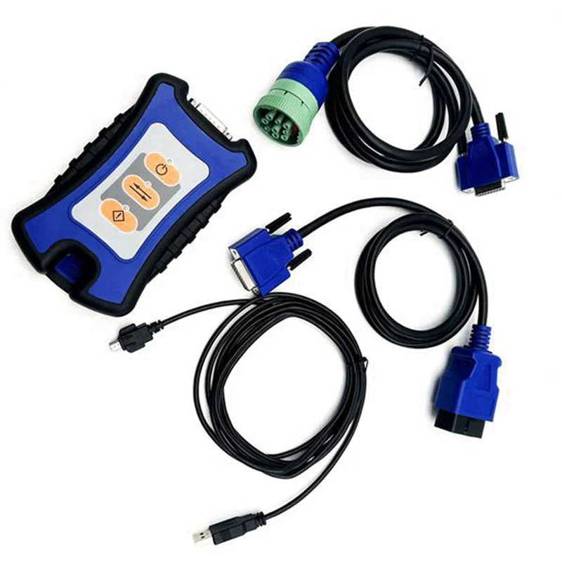 NEXIQ-3 USB Link interface cable for connecting heavy-duty truck diagnostic software to vehicle ECUs via USB or Bluetooth.