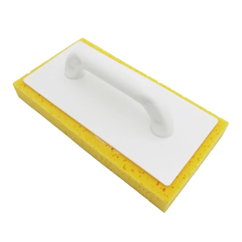 Professional tile caulking trowel set for masonry and plastering, includes hand builder trowel, sponge trowel, and plastering bucket.