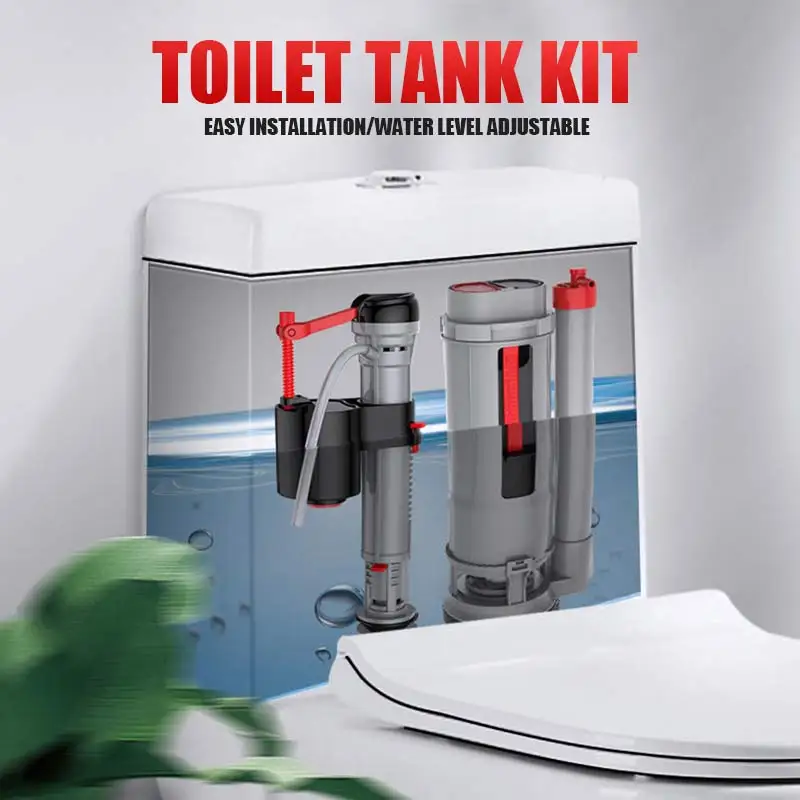 Flush Valve Repair Kit | Adjustable Dual Flush Cistern Fitting | Push Button - Thumbnail 2
