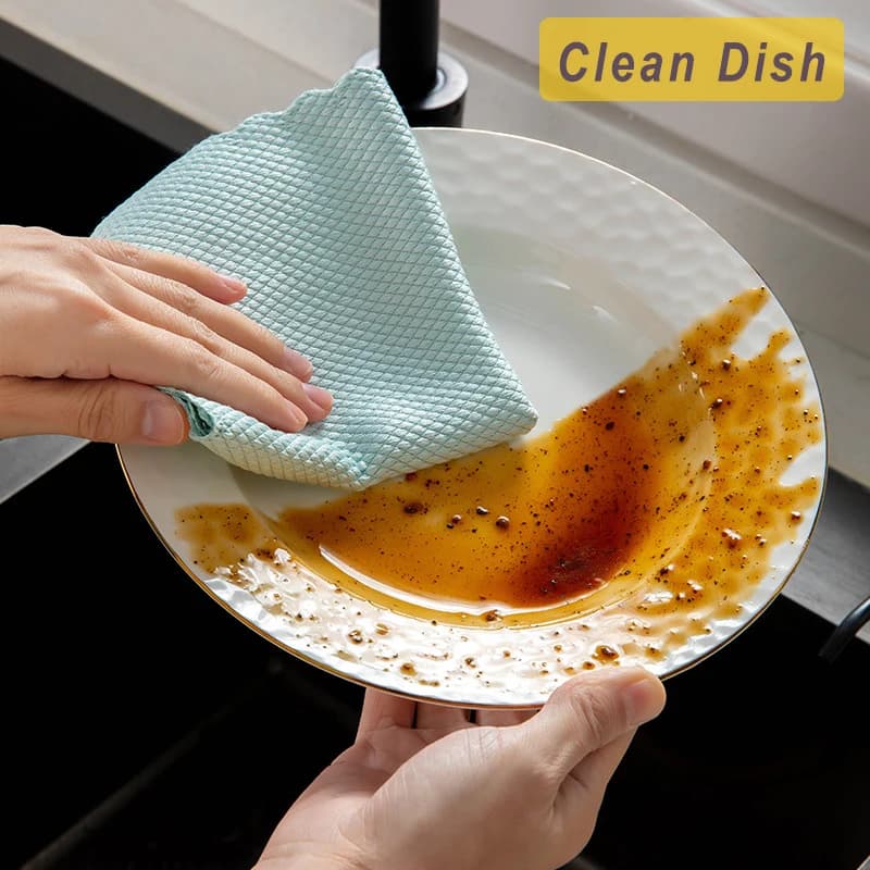 Glass Cleaning Cloths for Glass | Absorbent Microfibre | Streak-Free Shine - Thumbnail 2