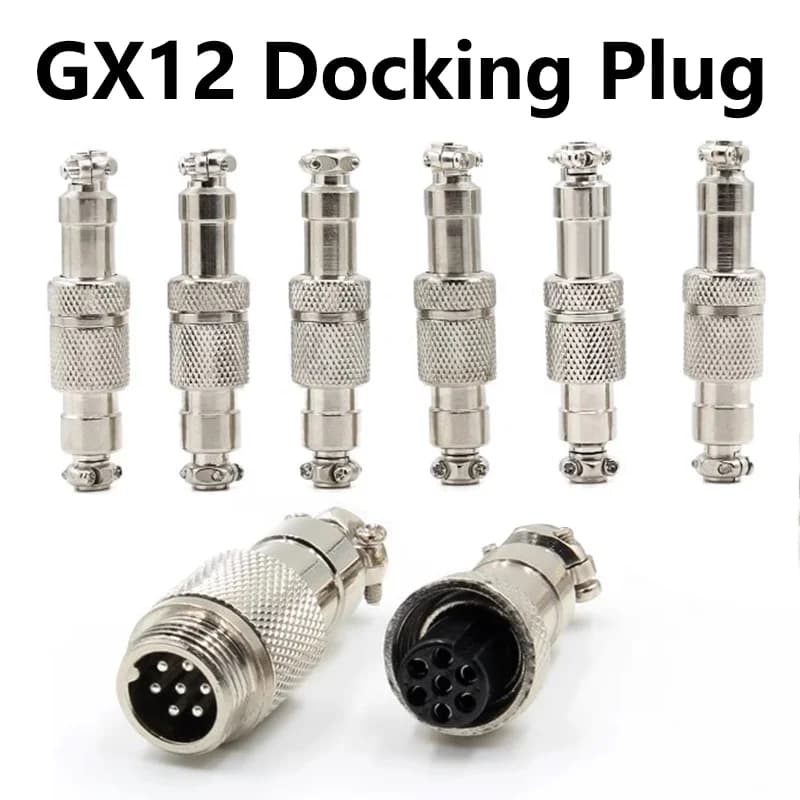 Tap Connector | GX12 Aviation Plug & Socket | 2-7 Pin 12mm Set - Thumbnail 5