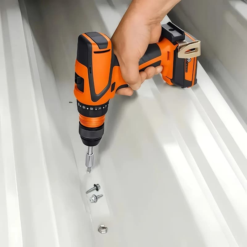 Deck Screws 4.8x38mm | Hex Head Self-Tapping | Rust-Proof with Sealing Rings - Thumbnail 4