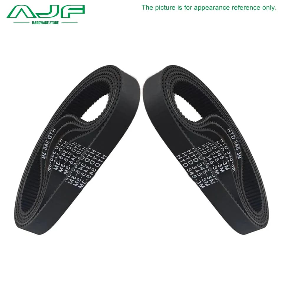 HTD3M Timing Belt | 5-40mm Width, 144-204mm Length | Closed-loop Rubber Drive - Thumbnail 5