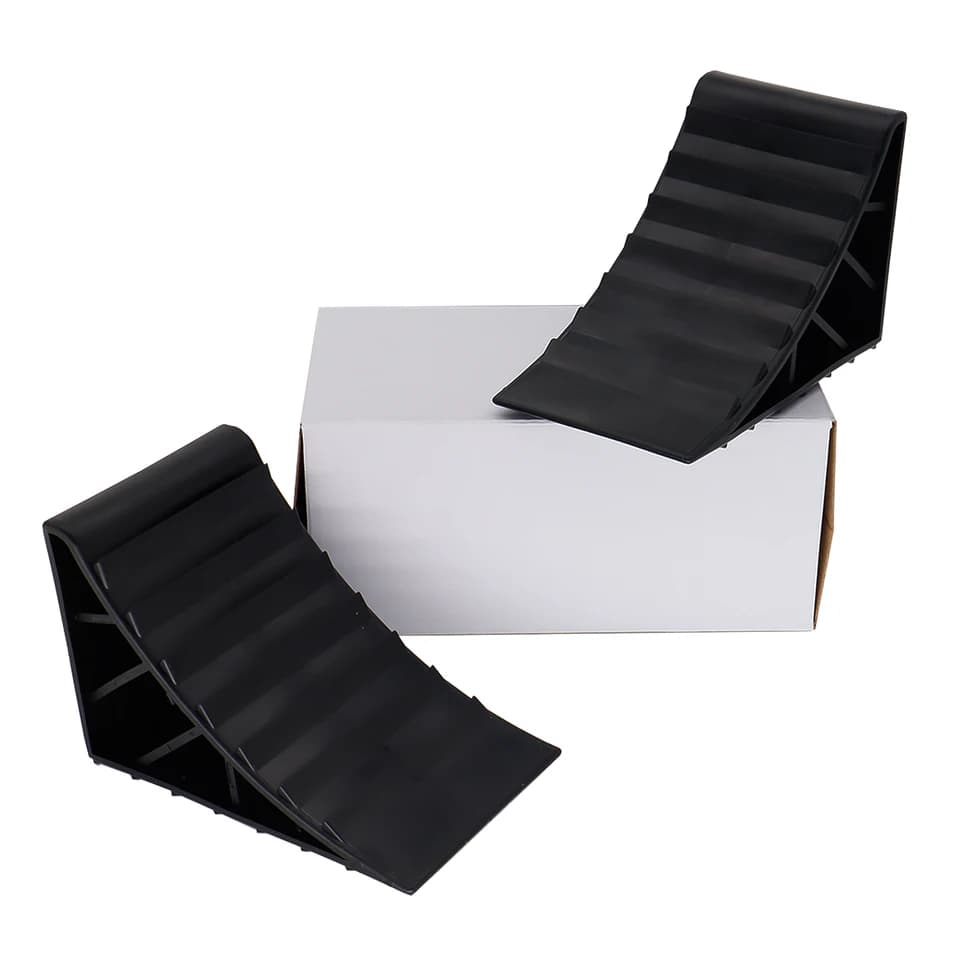 Wheel Chocks | Integrated Handles | Anti-Slip Base for Cars & Trucks - Thumbnail 4