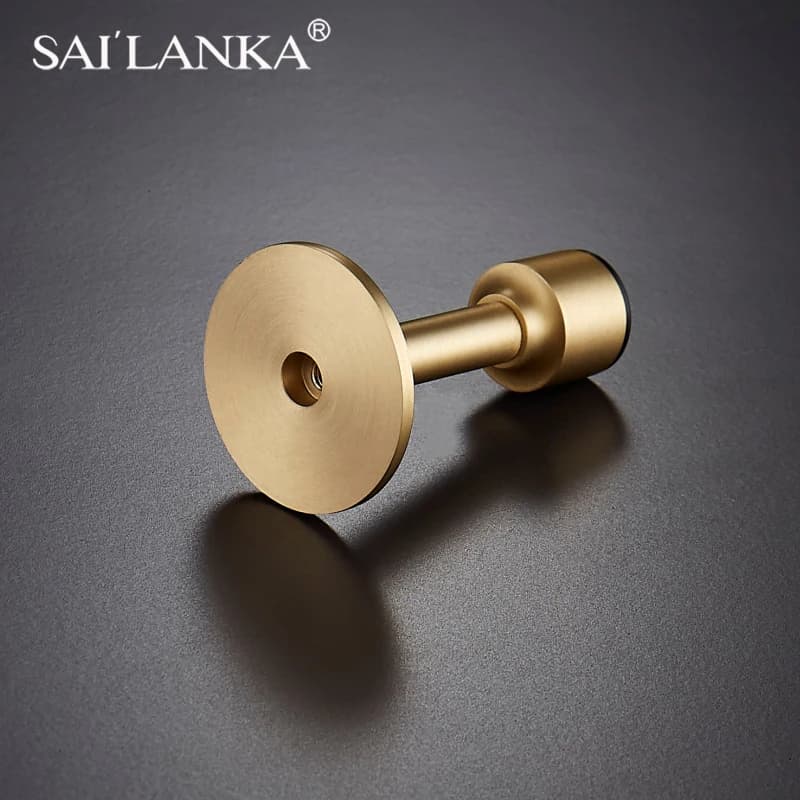 SAILANKA Heavy Duty Rubber Door Stopper | Floor Mounted | Hole-Free Security - Thumbnail 4