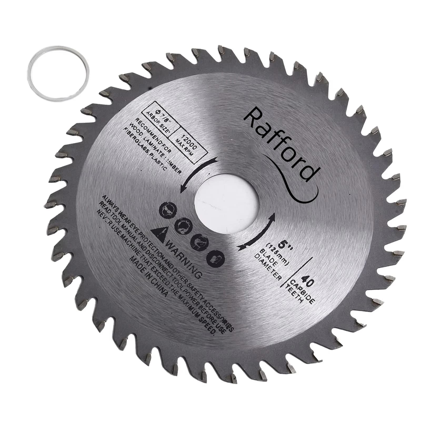 5-Inch HSS Circular Saw Blade Set | 125mm Wood Cutting Disc | 22mm Arbor for Rotary Tools - Thumbnail 3