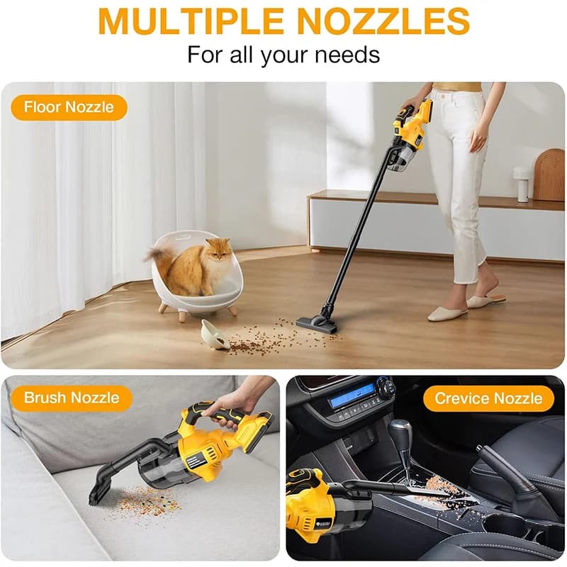 Spot Cleaner for Carpet | 16000Pa Suction Power | For Dewalt 20V Battery - Thumbnail 5