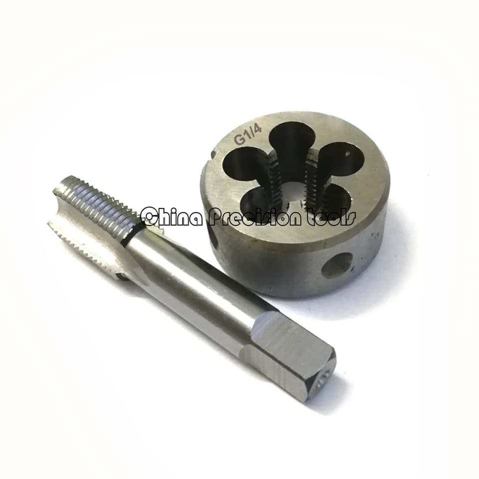 Pipe Thread Tap & Die Set | G1/8-G5/8 Straight Flute | BSP Threading Tool - Thumbnail 3