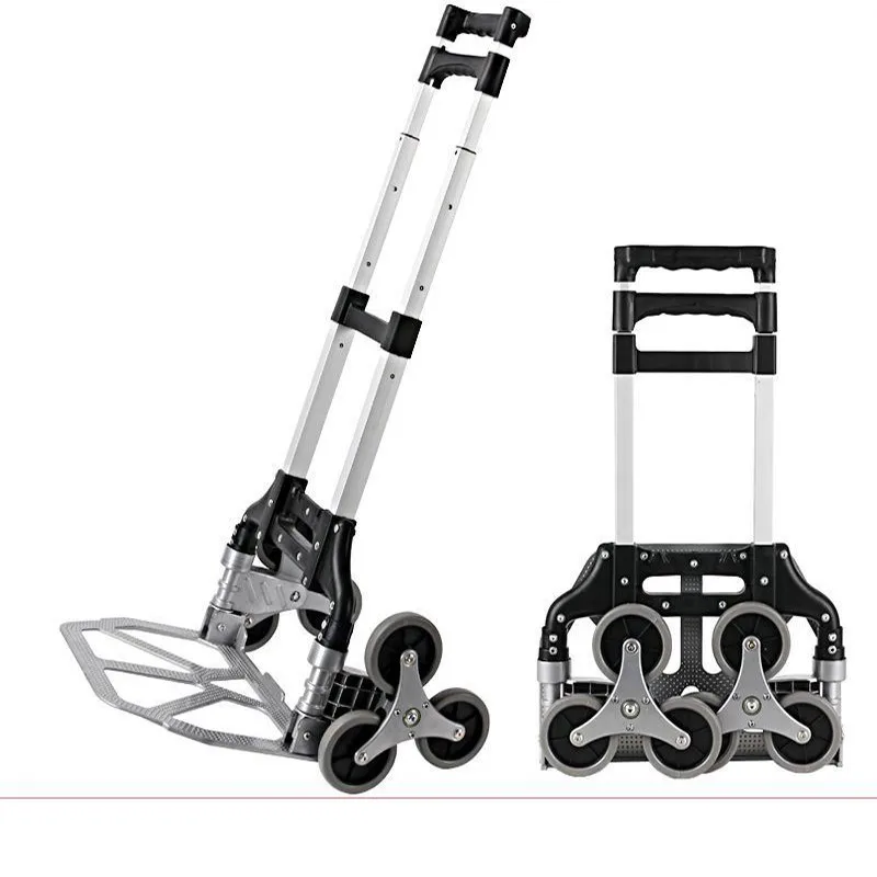 All-Terrain Folding Cart | Heavy-Duty Stair Climbing Trolley | Portable Shopping & Travel - Thumbnail 2