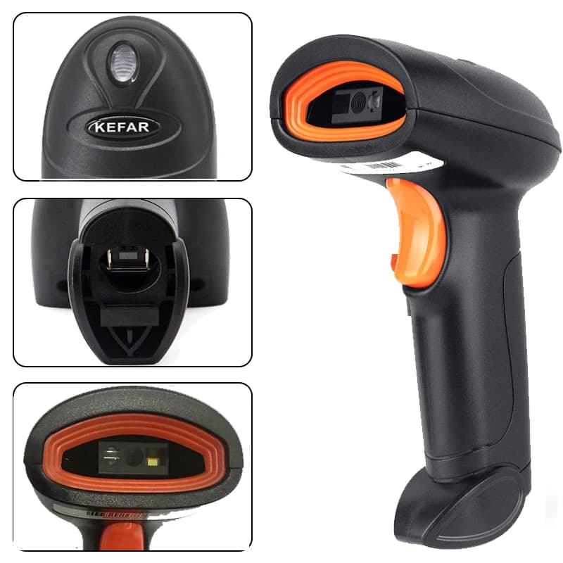 Wireless Barcode Scanner | Bluetooth QR & DM Codes | Handheld for Industrial Use - Thumbnail 6
