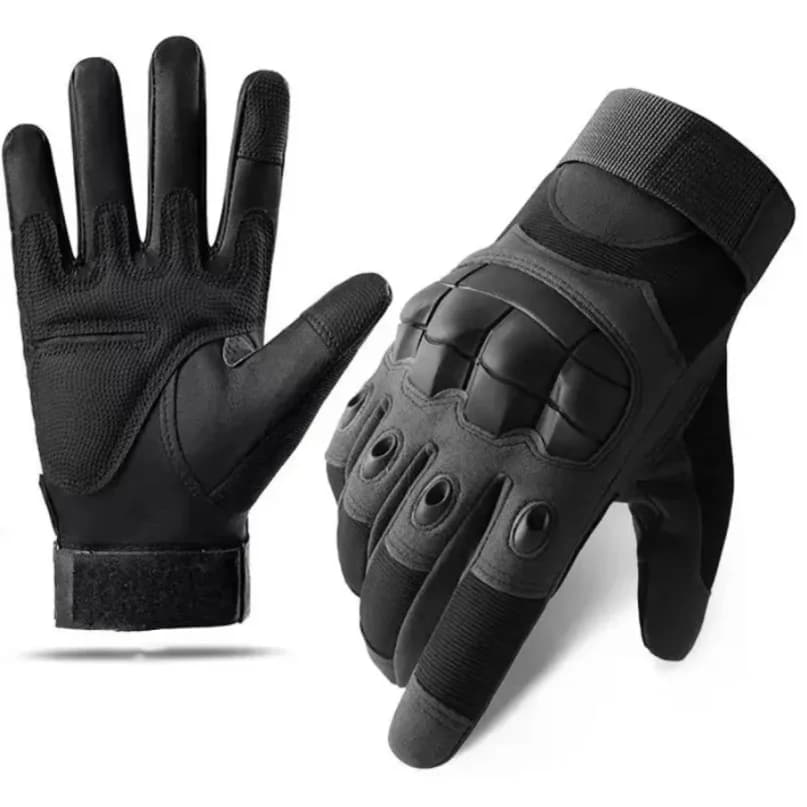 Tactical gloves for camping, hiking, rock climbing, fitness, and hunting with touch design and protective features.