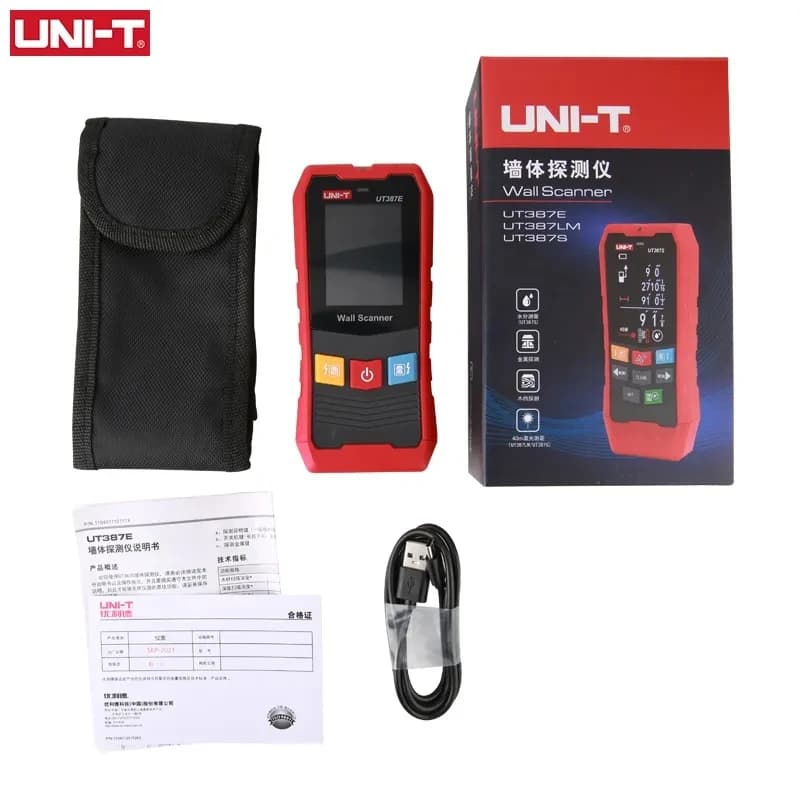 UNI-T UT387E UT387S UT387LM Stud Finder | 4-in-1 Metal & AC Voltage Detector | Wood & Live Wire Tracker - Thumbnail 8