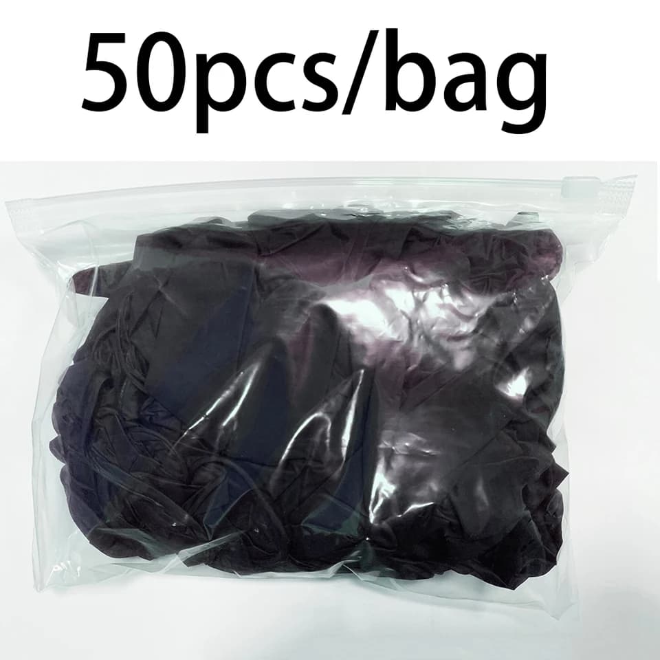 Service Vinyl Gloves | Black Disposable | For Kitchen & Tattoo Use - Thumbnail 5