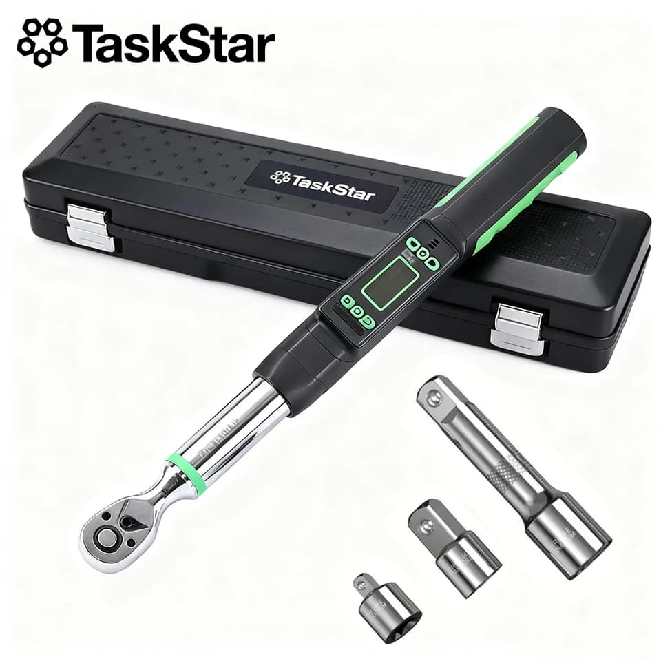 Digital Torque Wrench | 3/8" Drive, 0-220Nm | Motorcycle/Car Care - Thumbnail 2