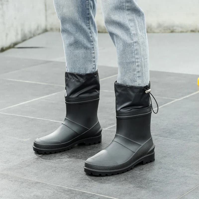 Men's Safety Wellington Boots | Anti-Slip PVC | Garden & Industrial Use - Thumbnail 2
