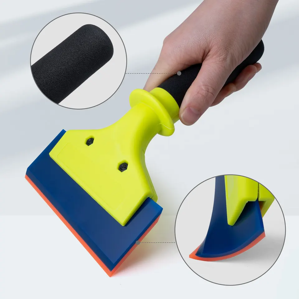 Window Squeegee | Soft Rubber Blade | Car Windscreen & Home Glass Cleaner - Thumbnail 5