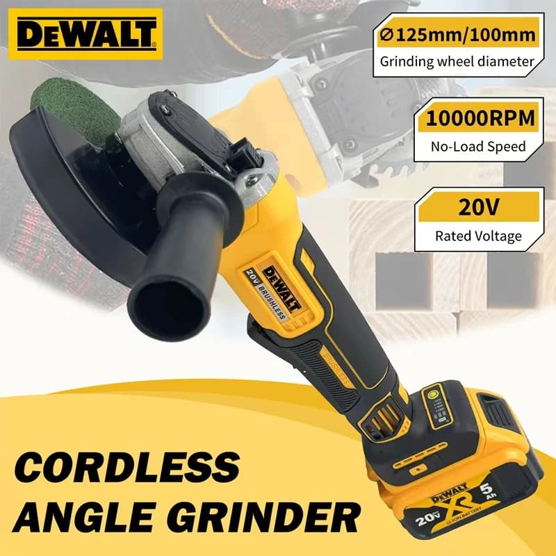DeWalt DCG406 Brushless Angle Grinder | 4-1/2 Metal Cutting | Recoil Brake & Maglev Motor - Thumbnail 2