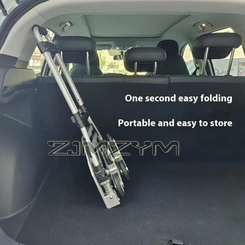 Folding Hand Truck Trolley | Telescopic Stair Climber | Portable Luggage Cart - Thumbnail 4