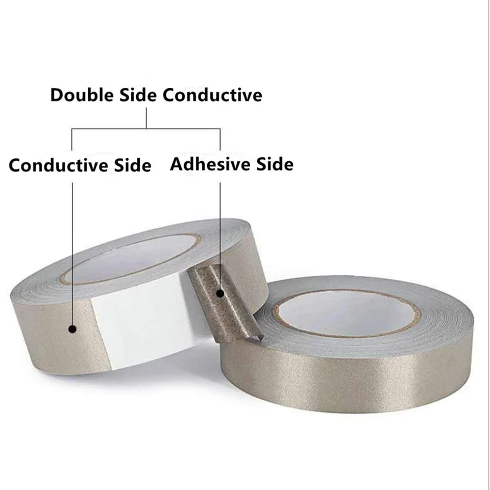 Conductive Fabric Tape | EMI Shielding & RF Blocking | 20M - Thumbnail 2