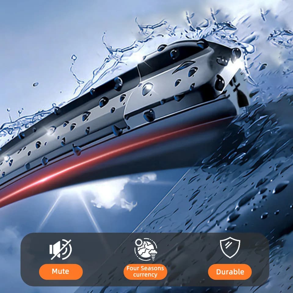 26 Inch Wiper Blades | All-Weather Frameless | Windshield Wipers Set - Thumbnail 6