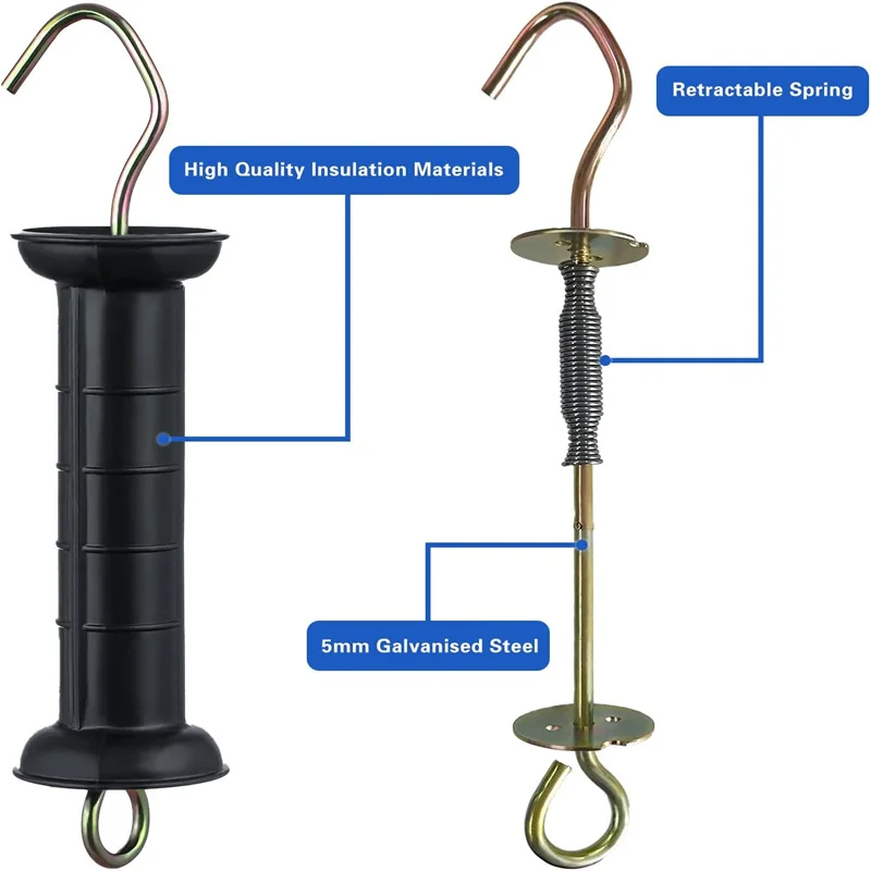 Electric Fence Gate Handles | Heavy Duty Insulated | Farm & Equestrian Use - Thumbnail 4