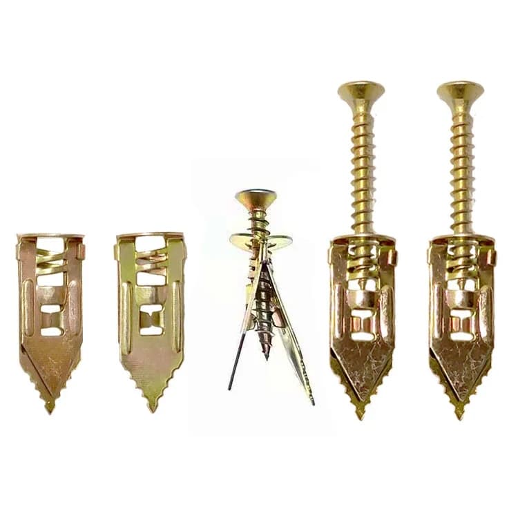 50pc Plasterboard Fixings Kit | Heavy-Duty Self-Drilling | Gypsum Board Wall Plugs - Thumbnail 2
