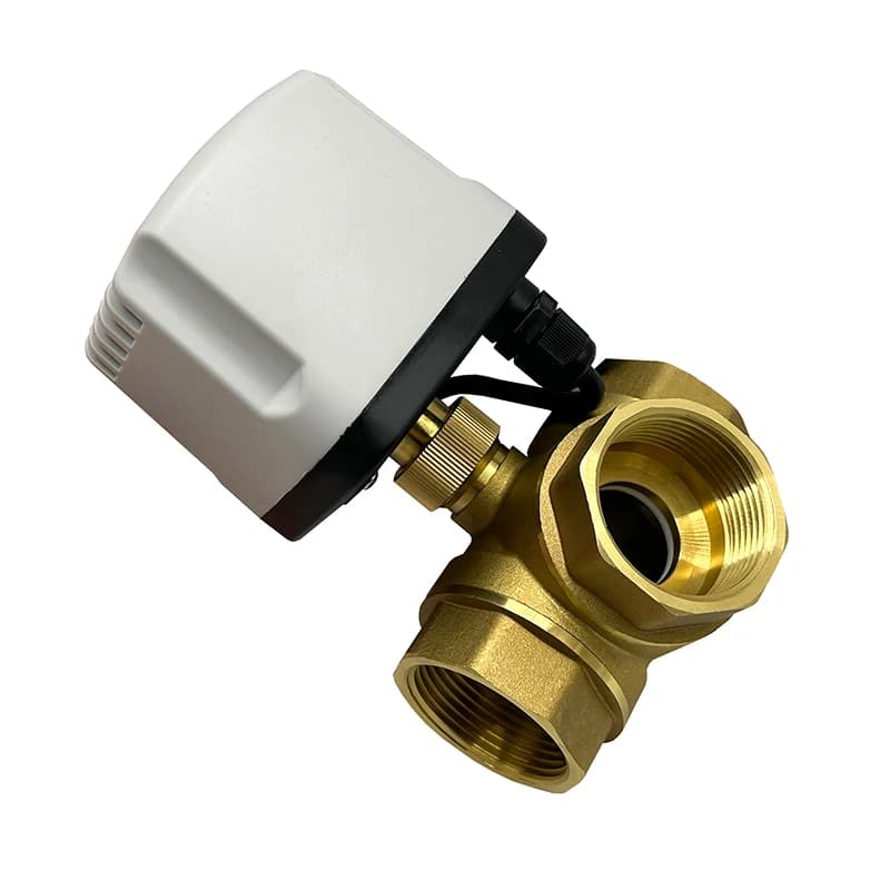 DN15-DN32 3-Way Brass Gate Valve | IP65 Motorised | T-Port 3-Wire Control - Thumbnail 4