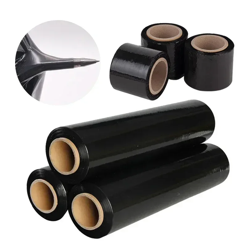 Black Pallet Wrap | Strong Tensile Protection | Industrial Packaging Film - Thumbnail 2