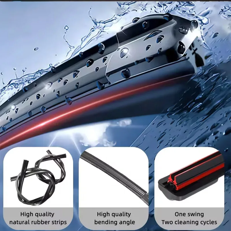 26 Inch Wiper Blades for Peugeot 3008 | All-Weather Natural Rubber | 2008-2024 - Thumbnail 4