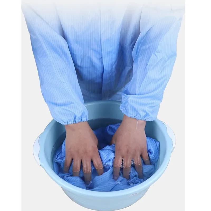 Unisex Protective Bib and Brace Overalls | Cleanroom & Food Industry | Dust-proof Paint Work - Thumbnail 5