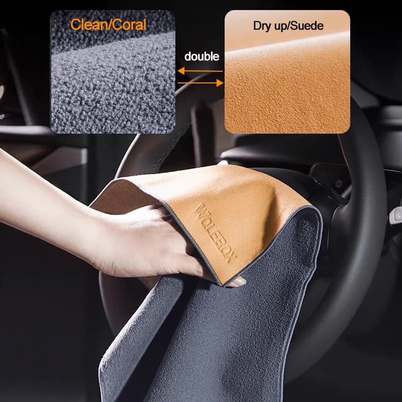 Microfibre Glass Cloths | Ultra Absorbent Drying | Car & Interior Detailing 30x40/30x60cm - Thumbnail 5