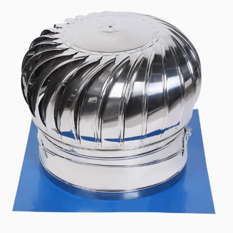 Stainless 304 Steel Roof Vent | Wind Turbine Air Vent | 110-200mm Pipe - Thumbnail 3