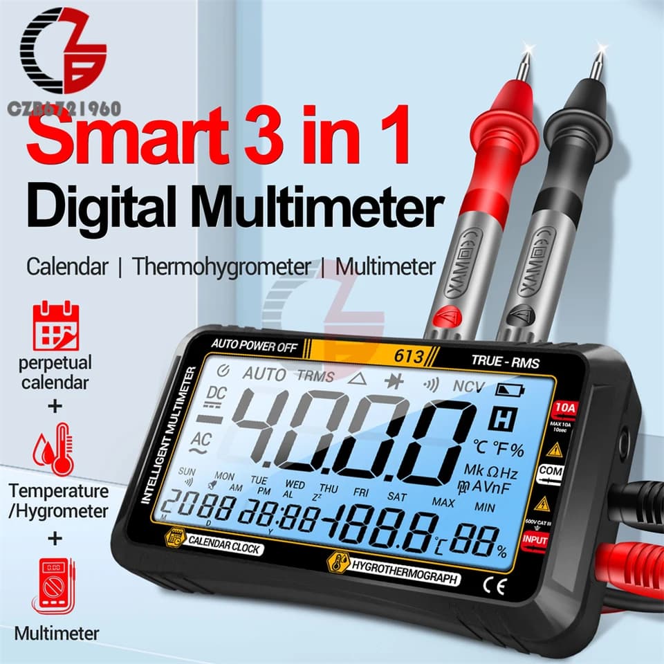 Digital Multimeter | True RMS AC/DC | Auto Electrical Capacitance Tester - Thumbnail 3