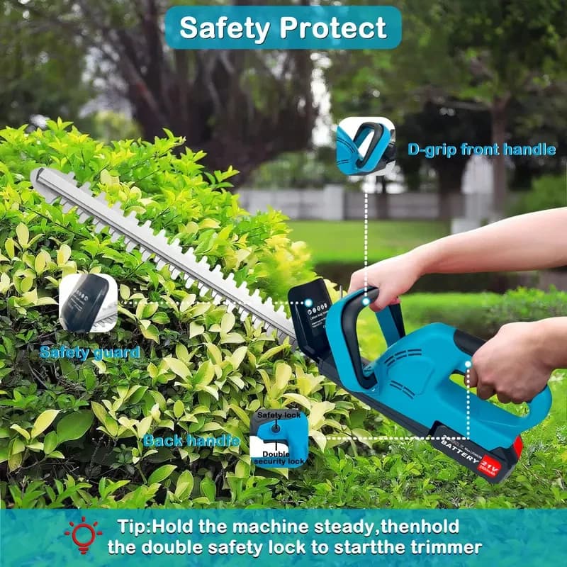 2800W Cordless Hedge Trimmer | Brushless Motor | For Makita 18V Batteries - Thumbnail 5