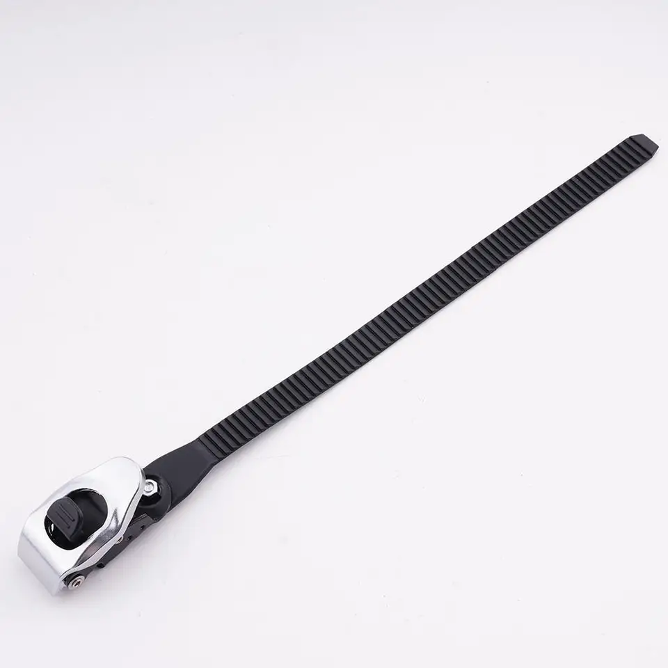 Heavy-Duty Ratchet Strap | Adjustable Metal Buckle | Reusable Secure Anything Tool - Thumbnail 3