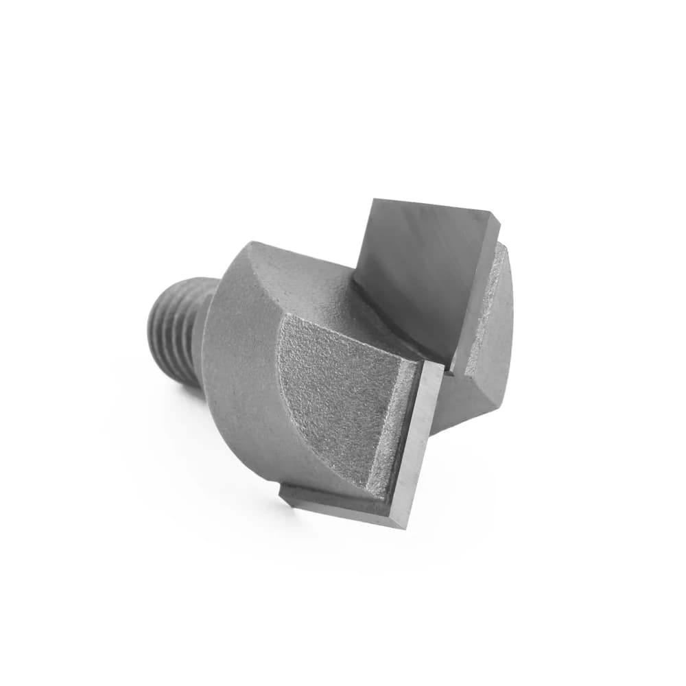 10mm screw thread bottom cleaning router bit with lock milling design for woodworking, featuring precise thread cleaning capabilities.