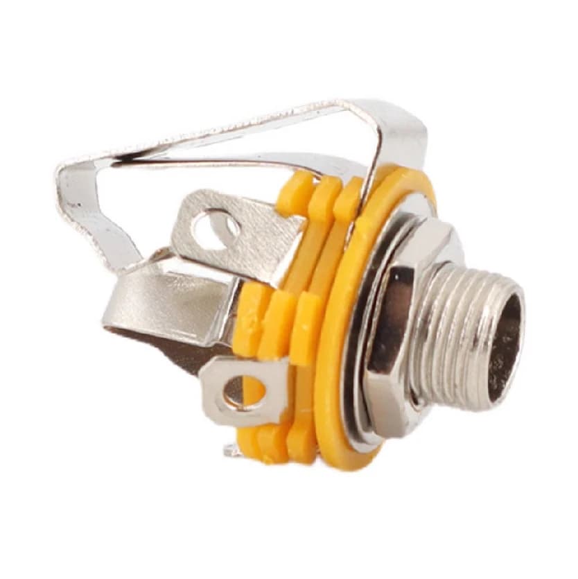 Automatic Scissor Jack Power Socket | 6.35mm Mono/Stereo 4/6 Pin | Industrial Audio Panel Mount - Thumbnail 6