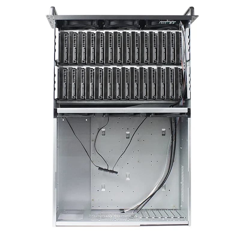 4U Rackmount Server Chassis | 28-Bay 3.5 HDD Storage | Enterprise-Grade Enclosure - Thumbnail 2