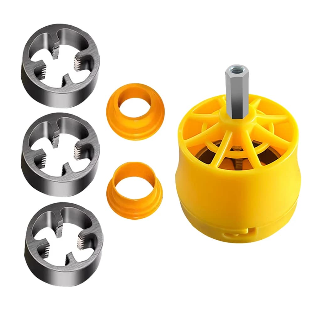 Electric Pipe Threader Kit | 1/2, 3/4, 1 Dies | Heavy-Duty Plumbing Tool