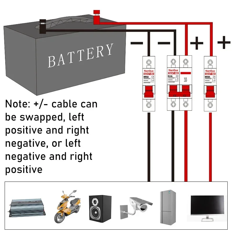 DC Miniature Circuit Breaker | 12-110V Battery Protection | 2P 10-150A - Thumbnail 4