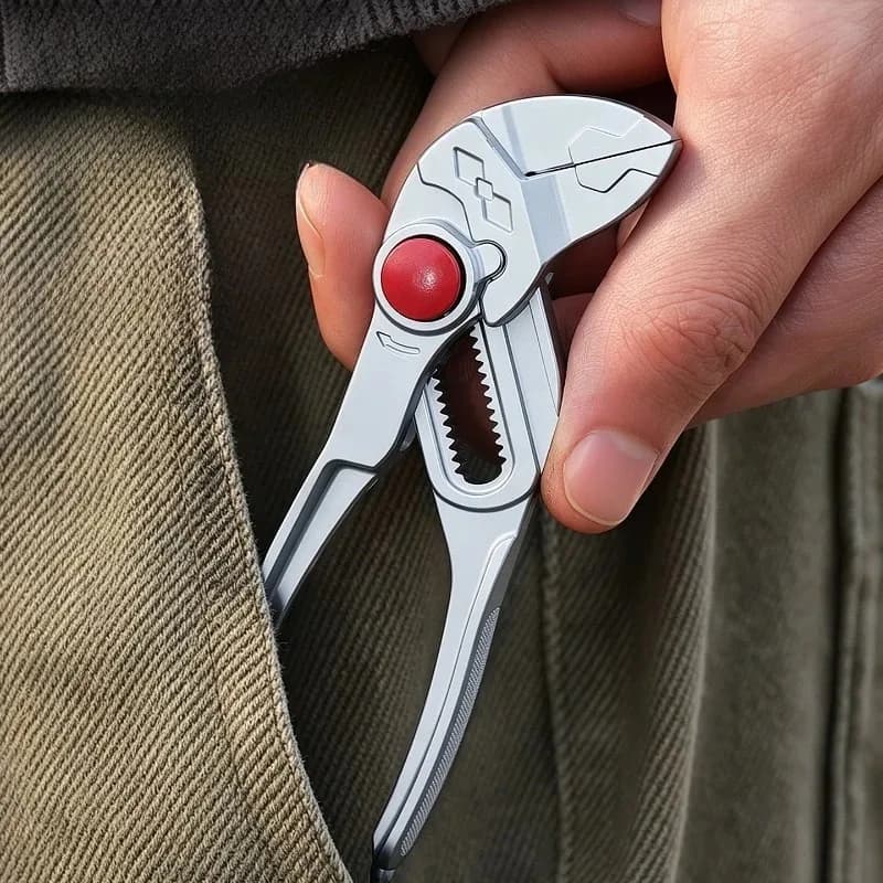 4" Adjustable Water Pump Pliers | Crimping Tool | Plumbing Pipe Wrench - Thumbnail 5