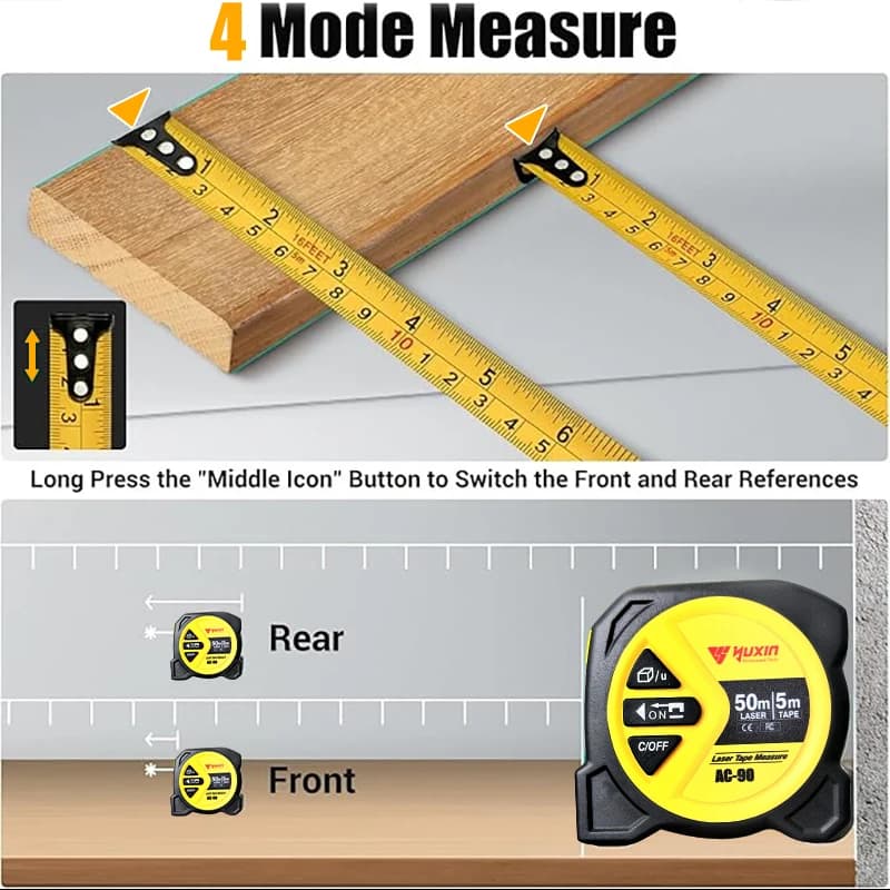 Body Measuring Tape | 120-Inch Soft Fabric | Dual-Scale for Fitness & Sewing - Thumbnail 2