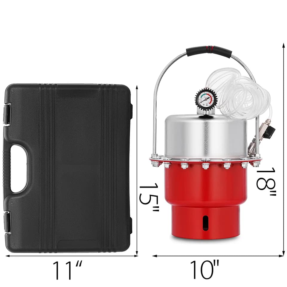 Brake Bleeder Kit | 5L Large Capacity Tank | Air Pressure Fluid Change - Thumbnail 6