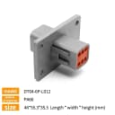 6P Flange Male