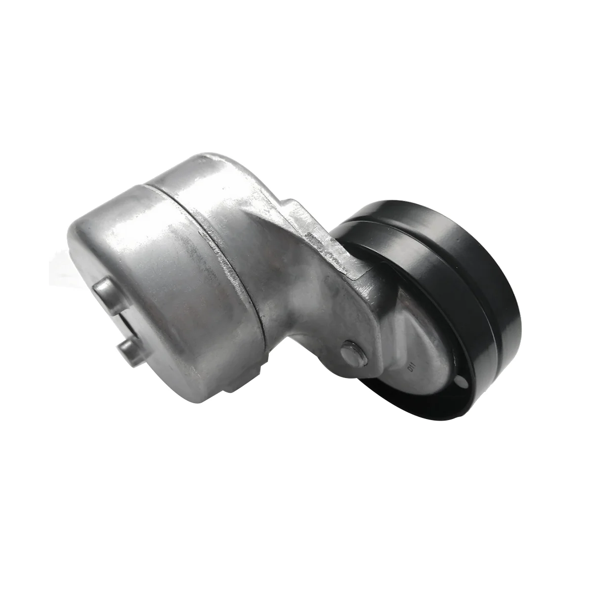 Belt tensioner assembly with tensioning wheel for 2002-2007 Jeep Liberty KJ models with 2.8L engine.