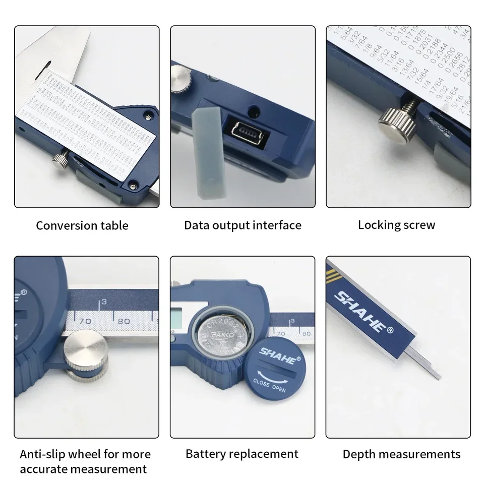 Digital Vernier Caliper | 200mm Stainless Steel | Electronic Ruler - Thumbnail 6