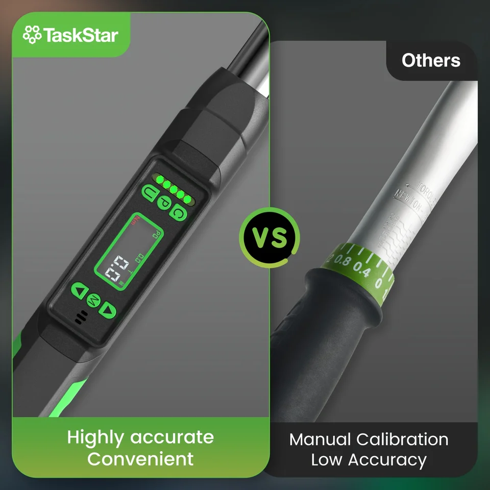 Digital Torque Wrench | 3/8" Drive, 0-220Nm | Motorcycle/Car Care - Thumbnail 3