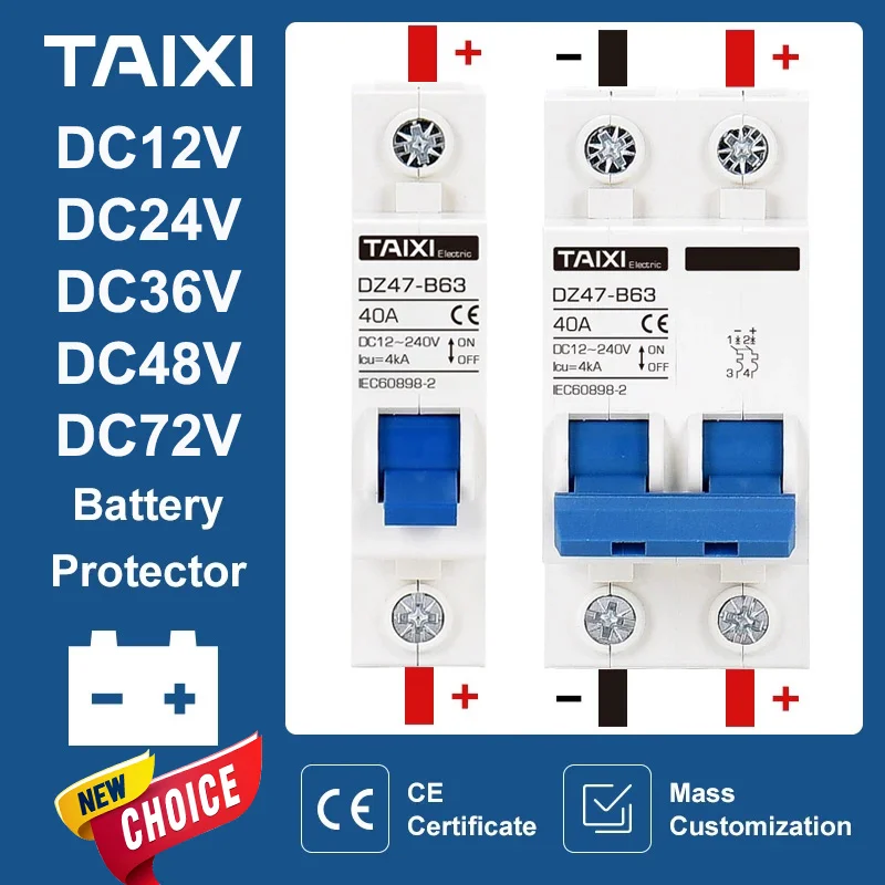 Circuit Breaker | 12V-72V DC Systems | Battery Isolator Switch - Thumbnail 3