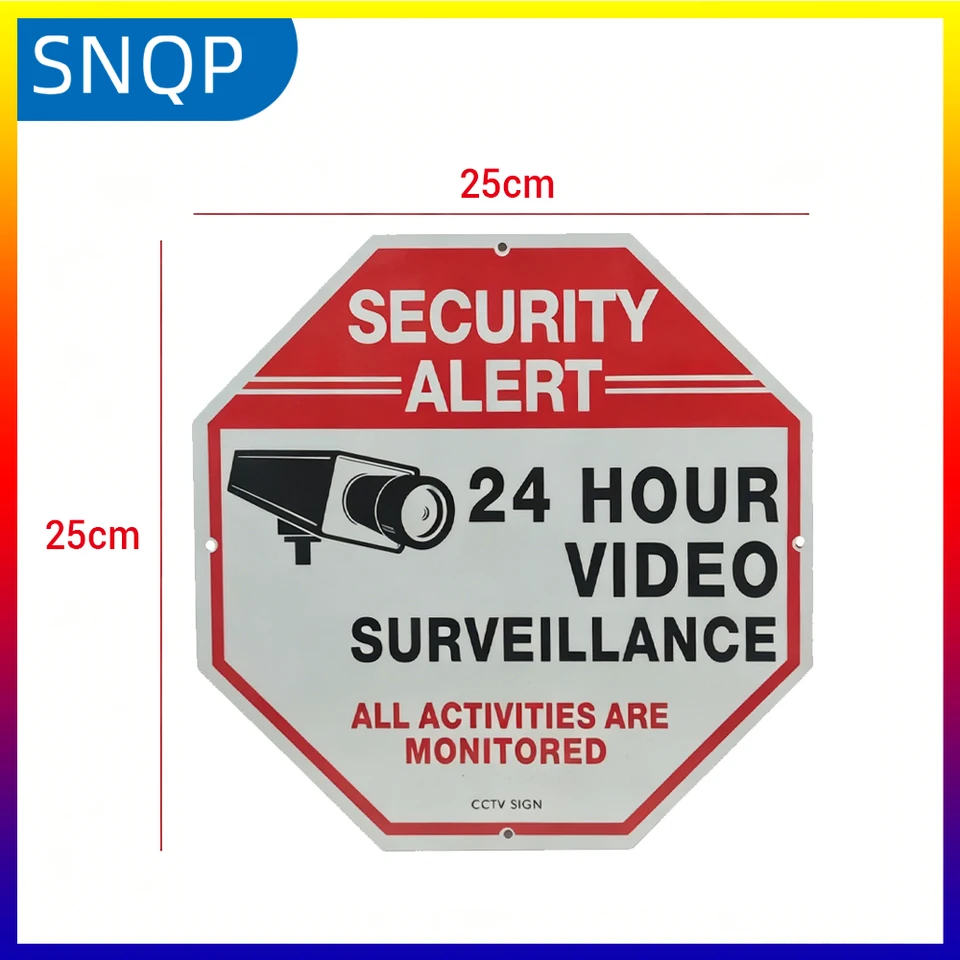 No Smoking Sign | CCTV Private Property | Brushed Metal Safety Sign - Thumbnail 4