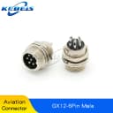 GX12-6P Male 2PCS
